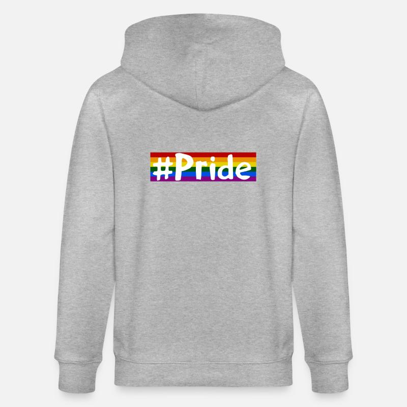Pride - Stanley/Stella Unisex Bio-Kapuzenjacke CULTIVATOR  - Grau meliert