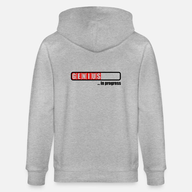 Genius in progress - Veste à capuche bio CULTIVATOR Stanley/Stella Unisexe - gris chiné