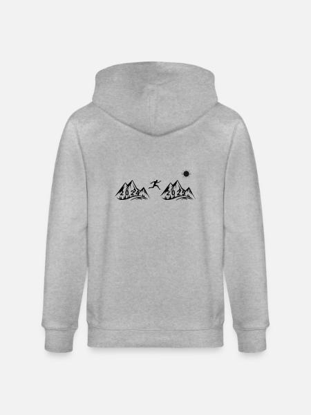L'élan vers demain - Veste à capuche bio CULTIVATOR Stanley/Stella Unisexe - gris chiné