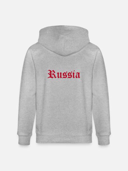 Russie - Veste à capuche bio CULTIVATOR Stanley/Stella Unisexe - gris chiné