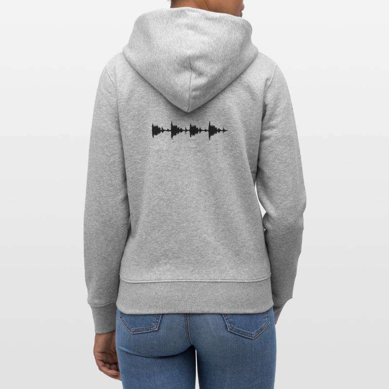 Waveform - Sample - Drumloop Veste à capuche bio CULTIVATOR Stanley/Stella Unisexe