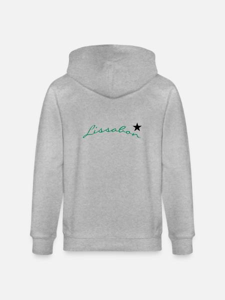 Lissabon (2c) - Stanley/Stella CULTIVATOR Unisex Organic Hooded Jacket - heather grey