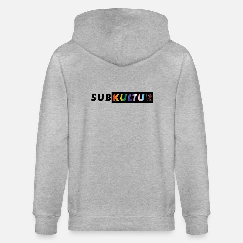 SUBKULTUR CSD - Stanley/Stella Unisex Bio-Kapuzenjacke CULTIVATOR  - Grau meliert