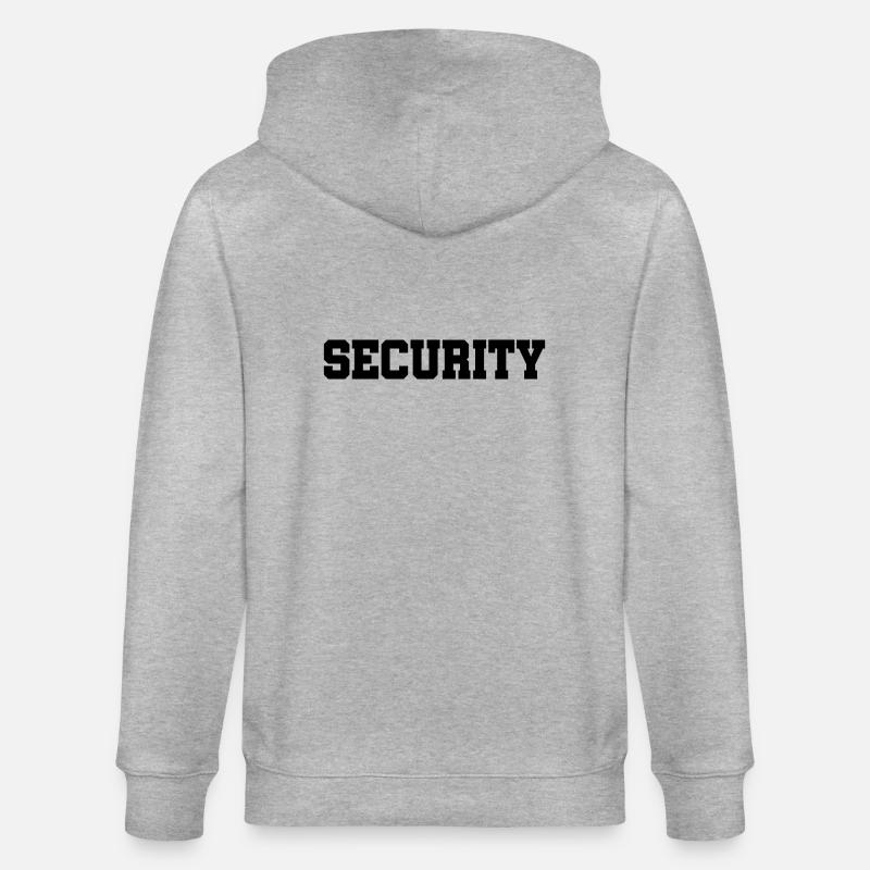 Security - Sicherheitsdienst - Bewachung - Schutz - Stanley/Stella Unisex Bio-Kapuzenjacke CULTIVATOR  - Grau meliert
