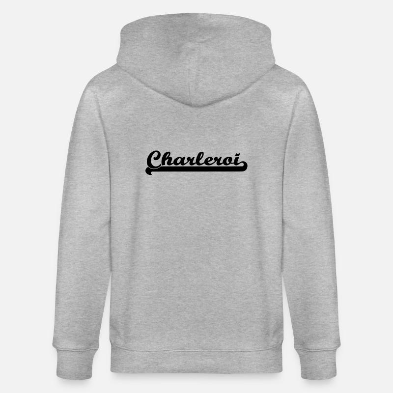 écrit charleroi - Veste à capuche bio CULTIVATOR Stanley/Stella Unisexe - gris chiné