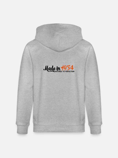 1954 - Stanley/Stella Unisex Bio-Kapuzenjacke CULTIVATOR - Grau meliert