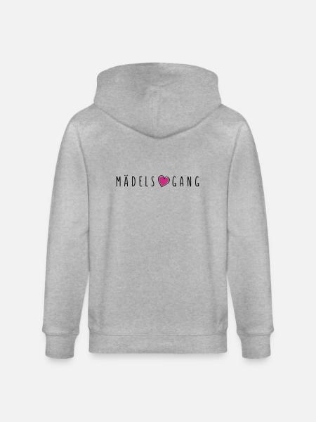 maedels herz gang - Stanley/Stella Unisex Bio-Kapuzenjacke CULTIVATOR - Grau meliert