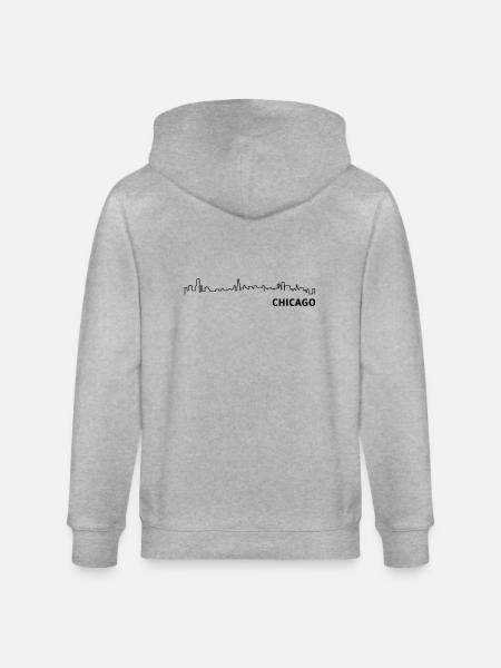 Chicago - Stanley/Stella Unisex Bio-Kapuzenjacke CULTIVATOR - Grau meliert