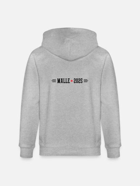 Malle 2025 - Stanley/Stella Unisex Bio-Kapuzenjacke CULTIVATOR  - Grau meliert