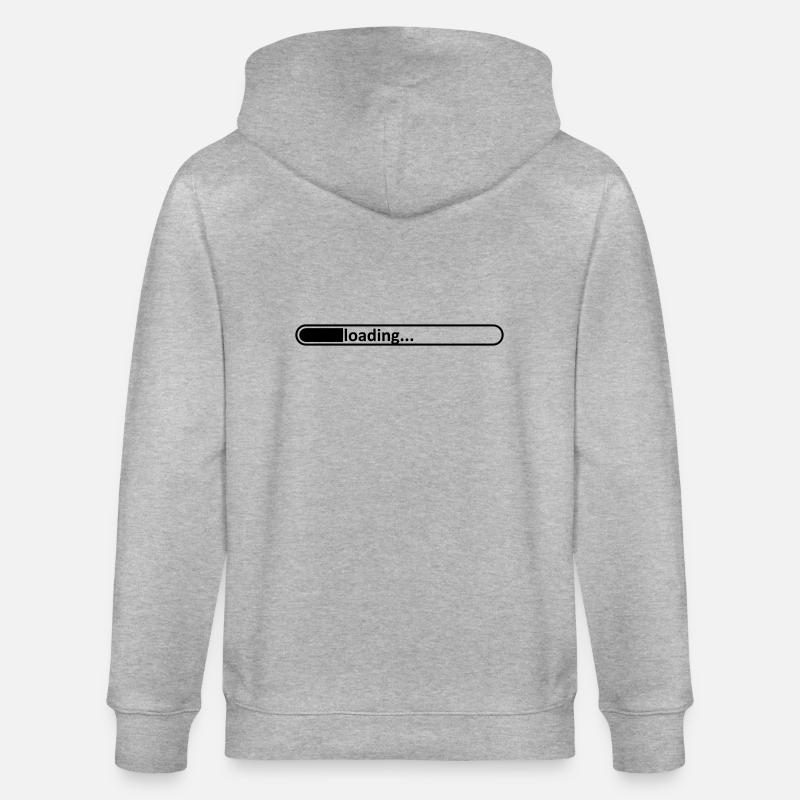 Loading bar / / loading / / / / Load loads / / - Stanley/Stella CULTIVATOR  Unisex Organic Hooded Jacket - heather grey