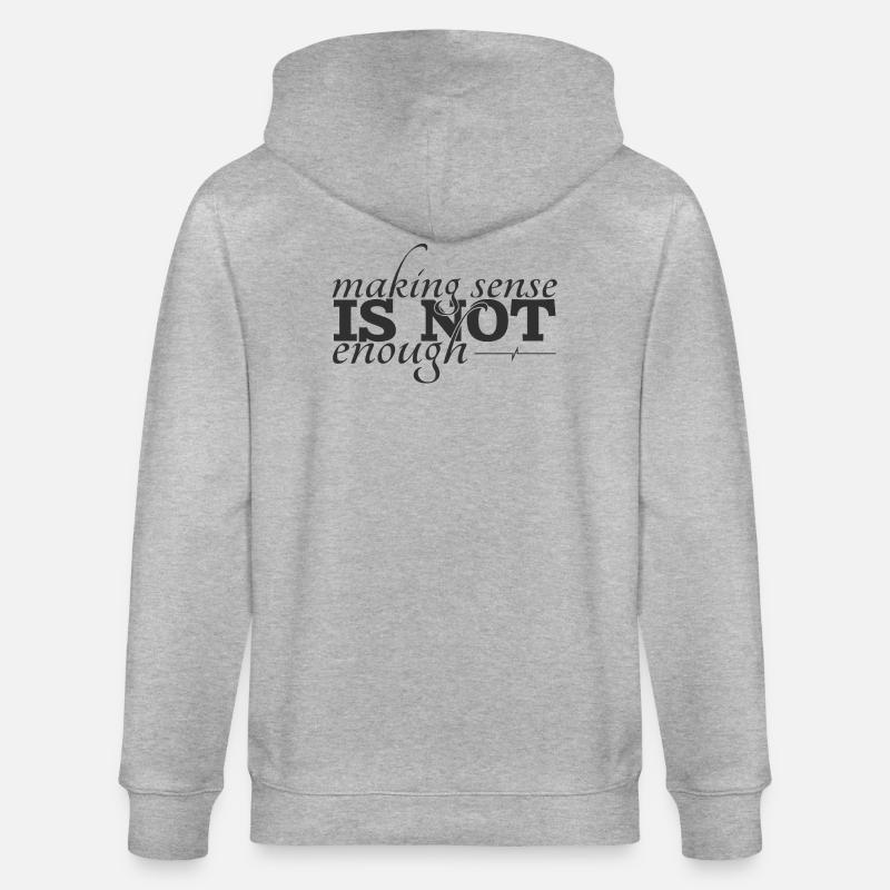 Making sense is not enough - Stanley/Stella Unisex Bio-Kapuzenjacke CULTIVATOR  - Grau meliert