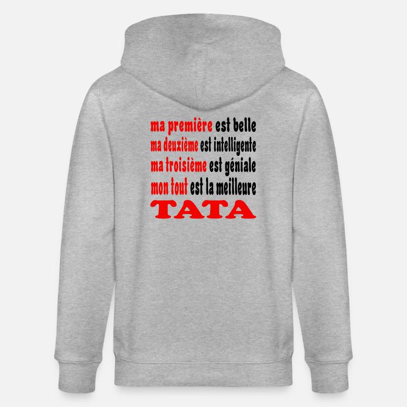 Ma TATA - Veste à capuche bio CULTIVATOR Stanley/Stella Unisexe - gris chiné