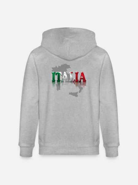 Italia2 - Stanley/Stella CULTIVATOR Unisex Organic Hooded Jacket - heather grey