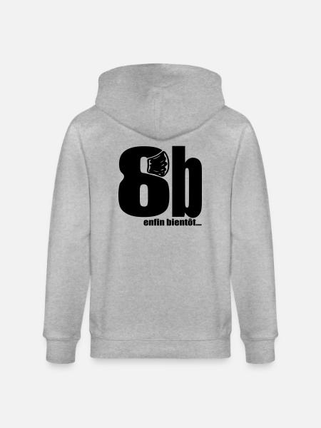 8b enfin bientôt - Veste à capuche bio CULTIVATOR Stanley/Stella Unisexe - gris chiné