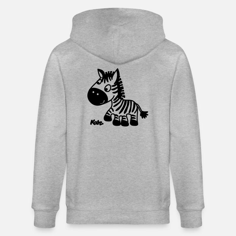 Zebra - Veste à capuche bio CULTIVATOR Stanley/Stella Unisexe - gris chiné