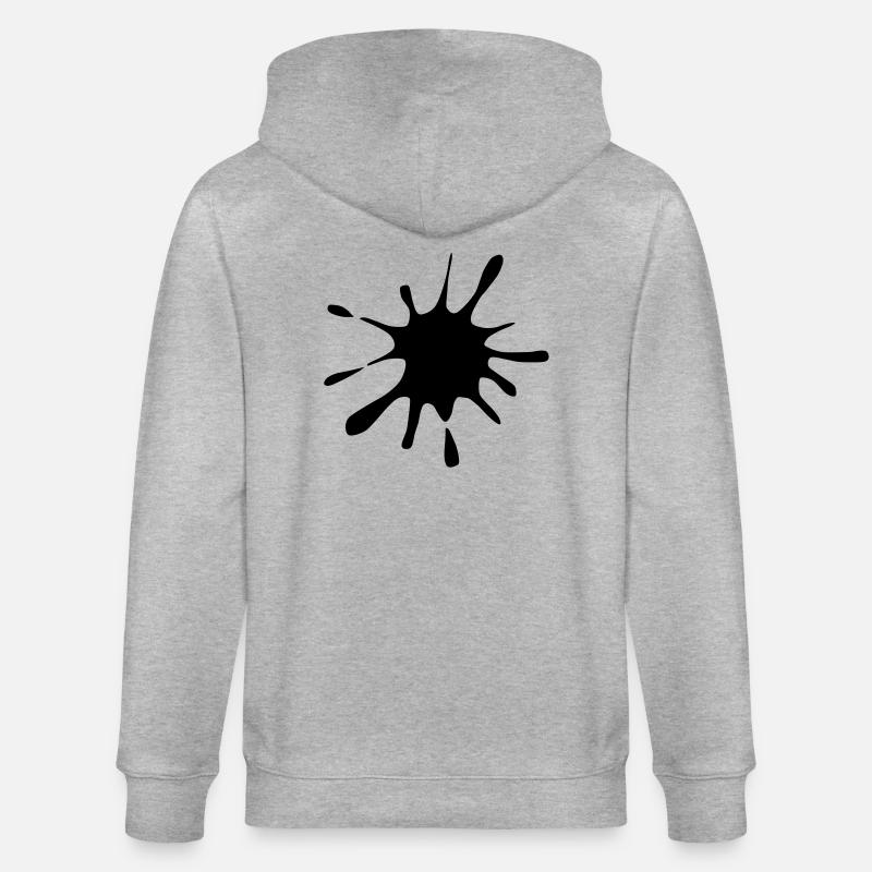 Klecks - Stanley/Stella Unisex Bio-Kapuzenjacke CULTIVATOR  - Grau meliert