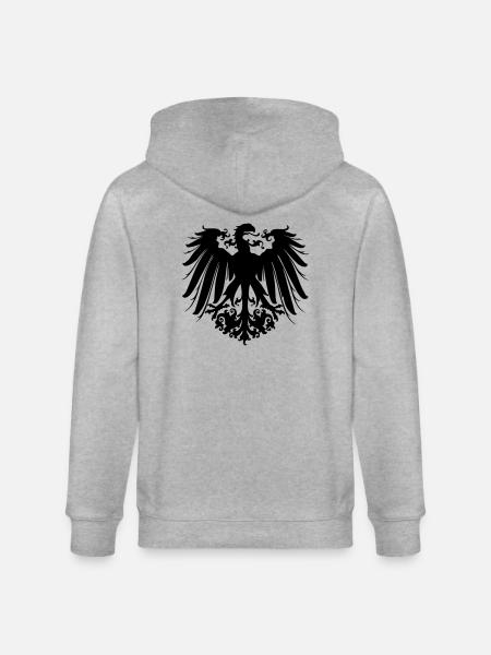 Adler - Stanley/Stella Unisex Bio-Kapuzenjacke CULTIVATOR  - Grau meliert