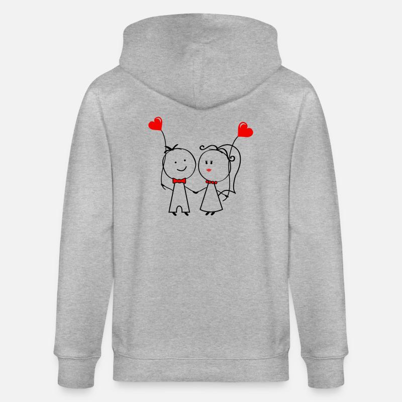 ehepaar_1 - Veste à capuche bio CULTIVATOR Stanley/Stella Unisexe - gris chiné