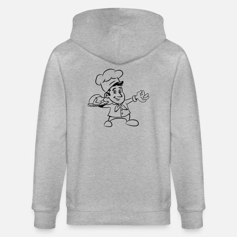 cuire le poulet de cuisson - Veste à capuche bio CULTIVATOR Stanley/Stella Unisexe - gris chiné