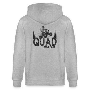 Quad Team Quad ATV Quad Quad UTV - Stanley/Stella Unisex Bio-Kapuzenjacke CULTIVATOR  - Grau meliert - Hinten - Luana (180cm)