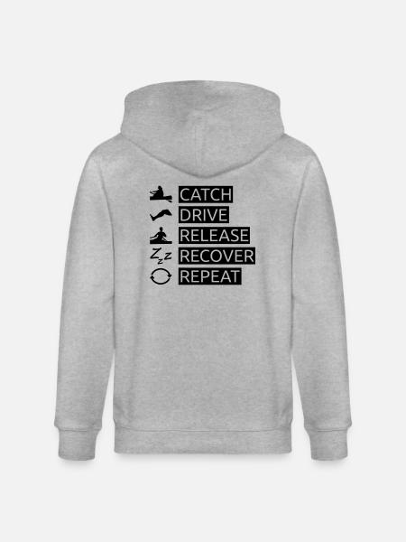 Der Ruderschlag | Rowing - Stanley/Stella Unisex Bio-Kapuzenjacke CULTIVATOR  - Grau meliert
