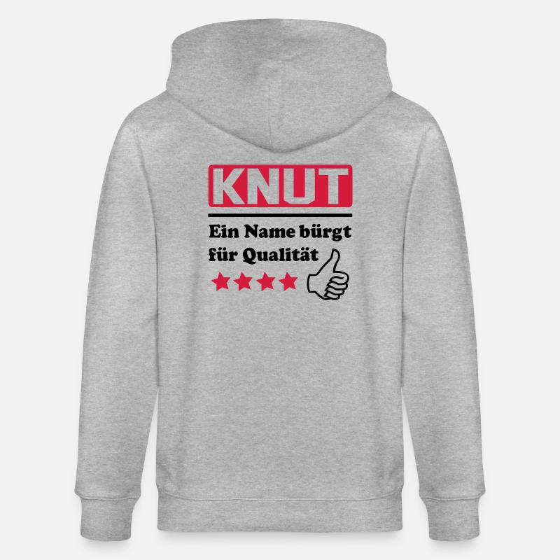 knut - Stanley/Stella Unisex Bio-Kapuzenjacke CULTIVATOR  - Grau meliert