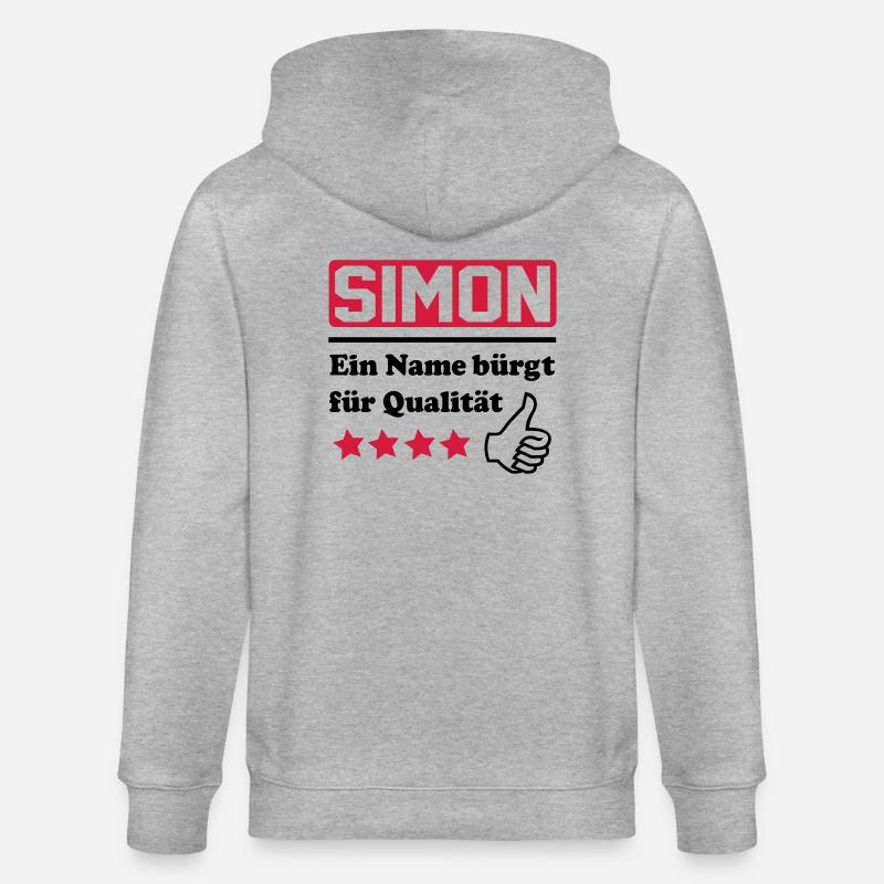 simon - Stanley/Stella Unisex Bio-Kapuzenjacke CULTIVATOR  - Grau meliert