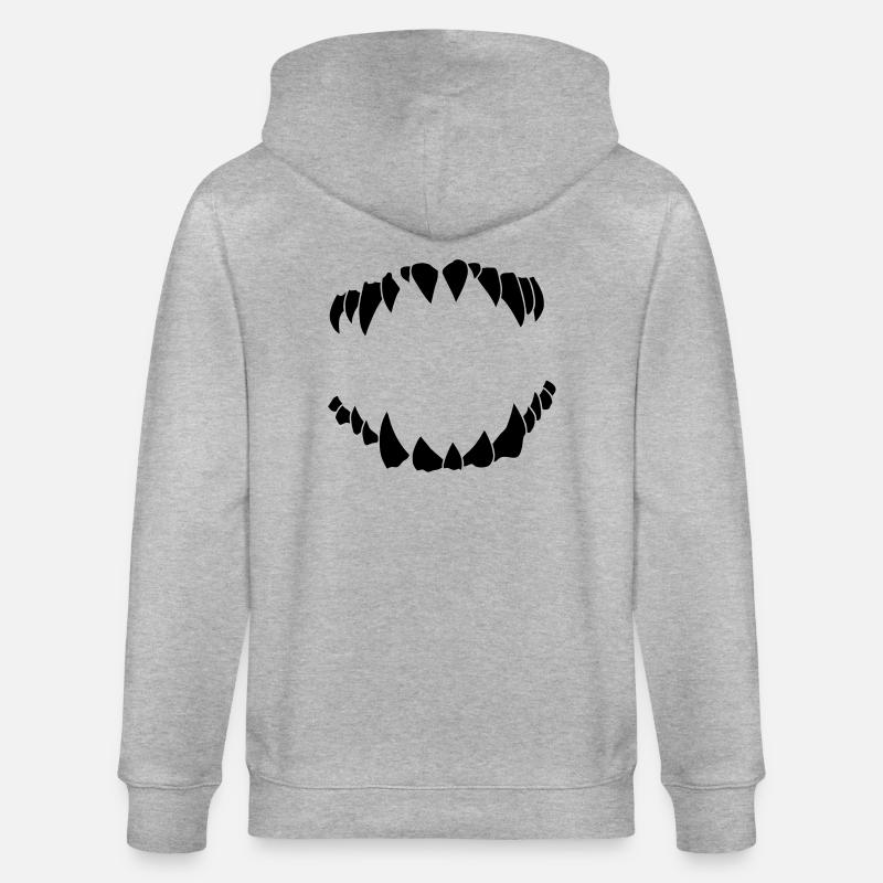 teeth - Veste à capuche bio CULTIVATOR Stanley/Stella Unisexe - gris chiné