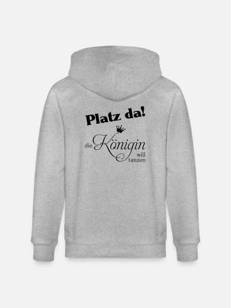 platz da - Stanley/Stella Unisex Bio-Kapuzenjacke CULTIVATOR  - Grau meliert
