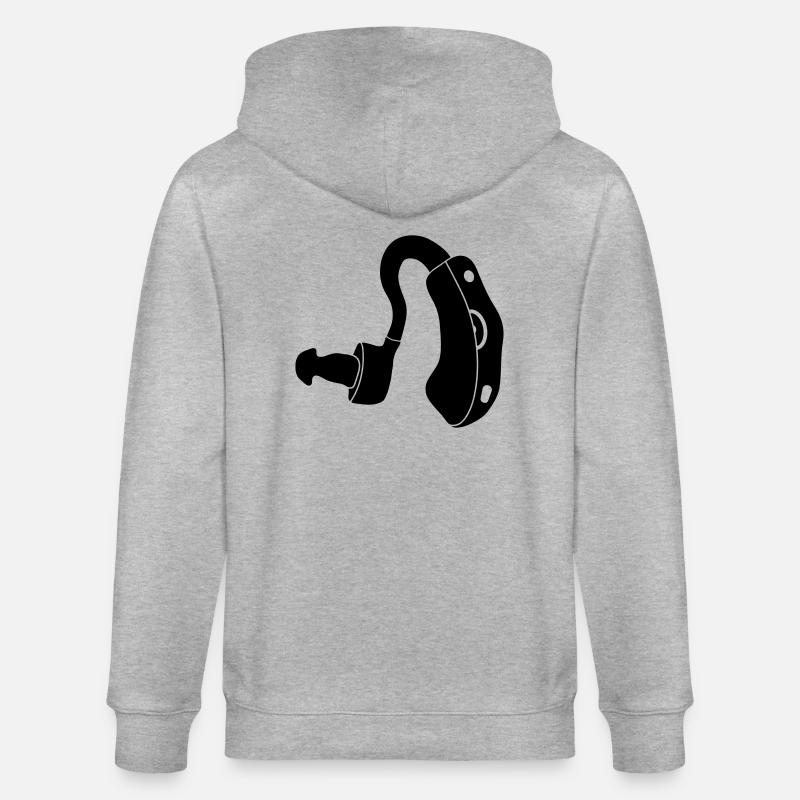 prothèse auditive_pa7 - Veste à capuche bio CULTIVATOR Stanley/Stella Unisexe - gris chiné