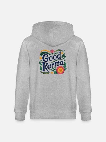 Gutes Karma - Stanley/Stella Unisex Bio-Kapuzenjacke CULTIVATOR  - Grau meliert