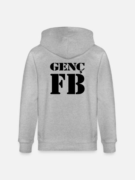 Genc FB - 2 - Stanley/Stella CULTIVATOR Unisex Organic Hooded Jacket - heather grey