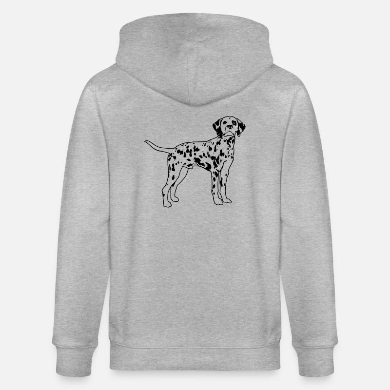 Dalmatien de - Veste à capuche bio CULTIVATOR Stanley/Stella Unisexe - gris chiné