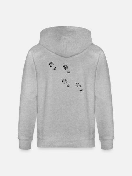 fodspor sko - Stanley/Stella økologisk unisex-hættejakke CULTIVATOR  - grå meleret