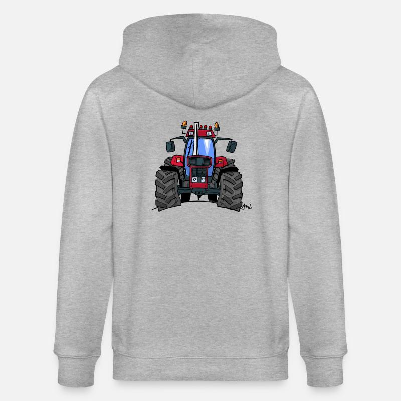 340 Red Tractor - Veste à capuche bio CULTIVATOR Stanley/Stella Unisexe - gris chiné