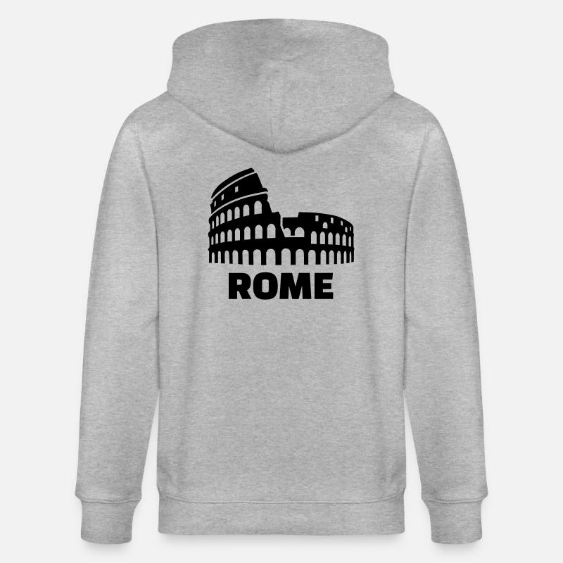 Rom - Stanley/Stella Unisex Bio-Kapuzenjacke CULTIVATOR  - Grau meliert