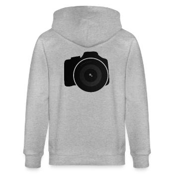 camera - Stanley/Stella CULTIVATOR  Unisex Organic Hooded Jacket - heather grey - Back - Luana (180cm)