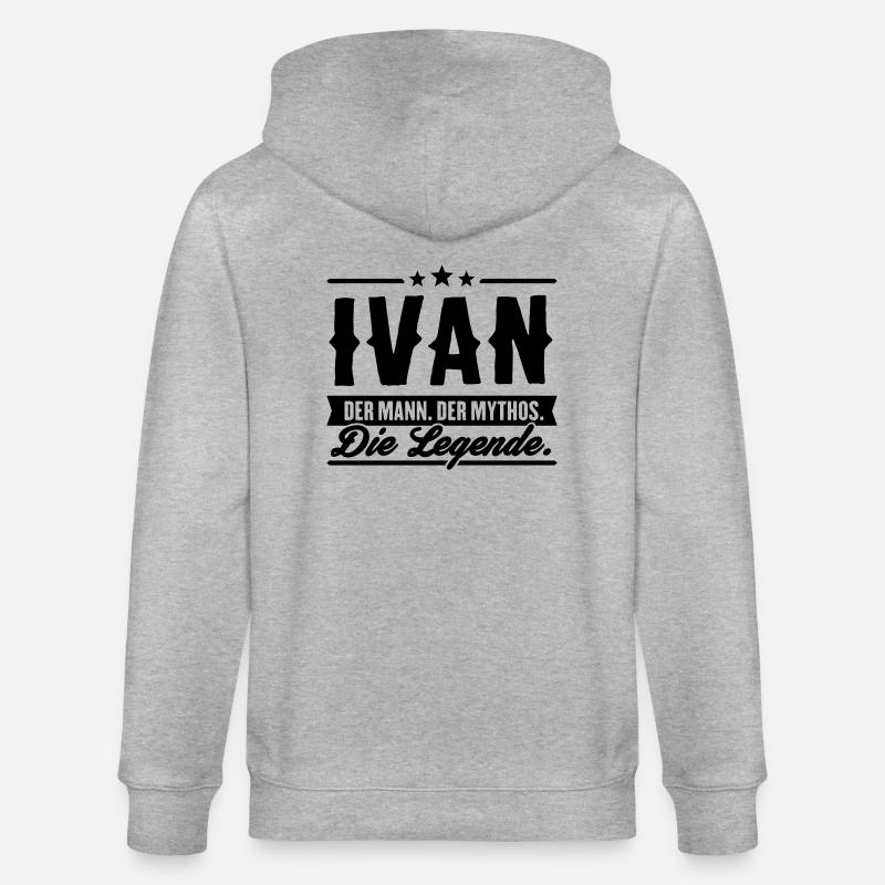 Man Myth Legend Ivan - Veste à capuche bio CULTIVATOR Stanley/Stella Unisexe - gris chiné