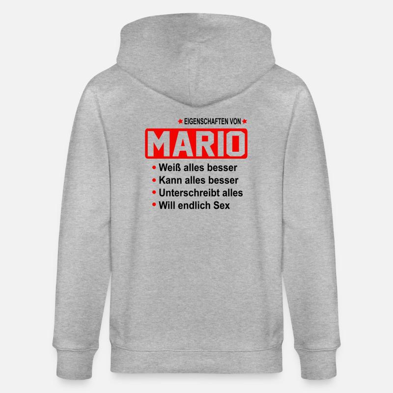 mario - Stanley/Stella Unisex Bio-Kapuzenjacke CULTIVATOR  - Grau meliert