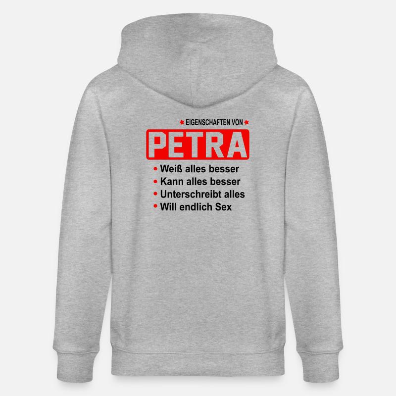 petra - Stanley/Stella Unisex Bio-Kapuzenjacke CULTIVATOR  - Grau meliert