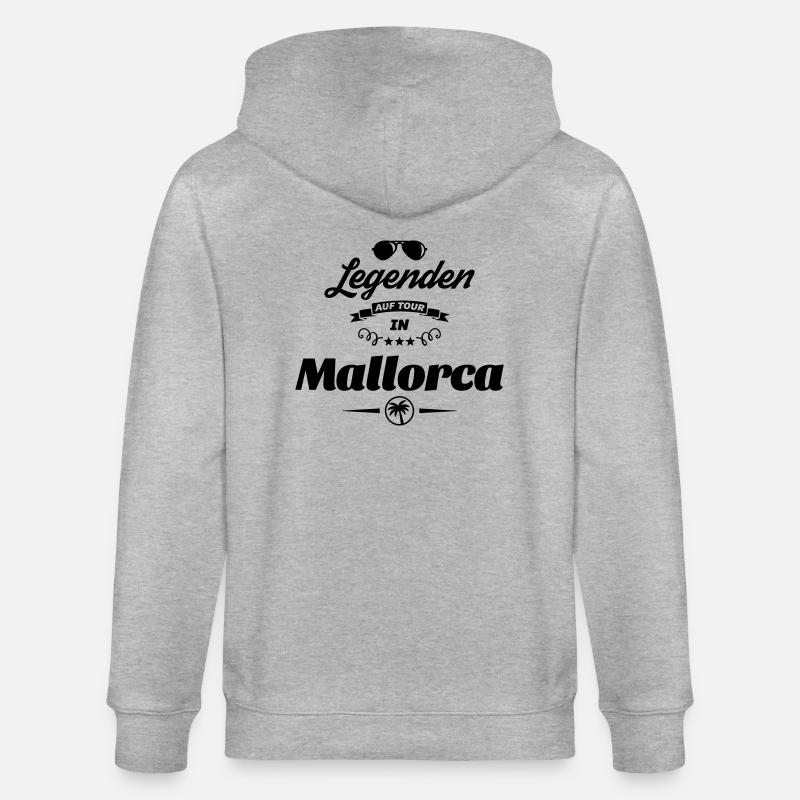 mallorca legenden - Stanley/Stella Unisex Bio-Kapuzenjacke CULTIVATOR  - Grau meliert