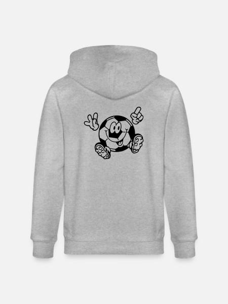 fussball - Stanley/Stella Unisex Bio-Kapuzenjacke CULTIVATOR  - Grau meliert