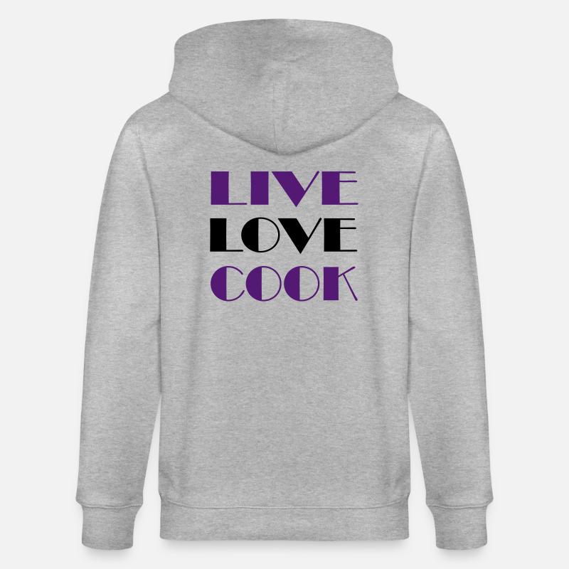 Leidenschaft beim kochen - Stanley/Stella Unisex Bio-Kapuzenjacke CULTIVATOR - Grau meliert