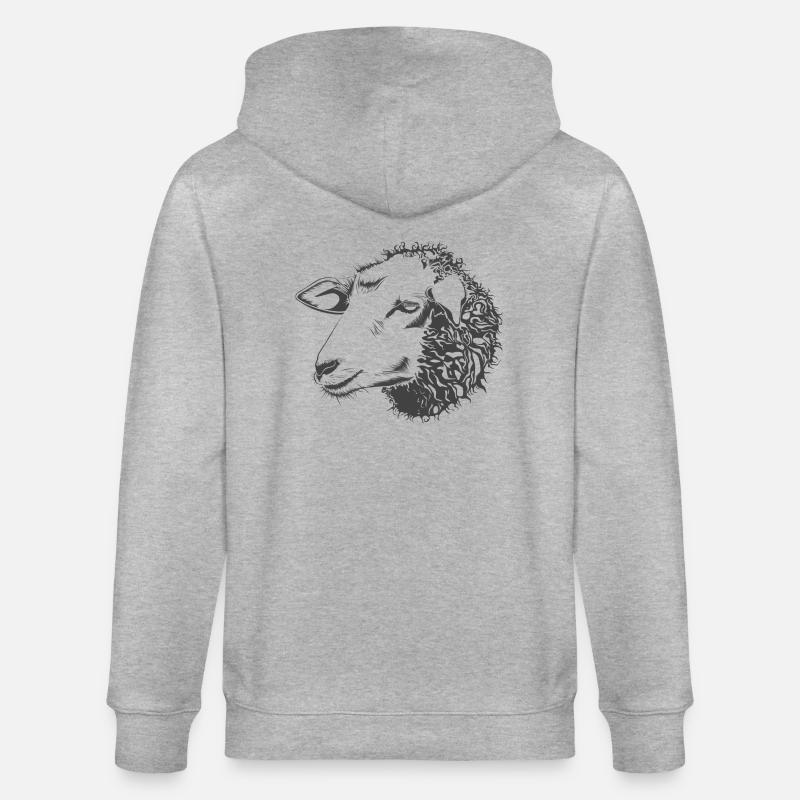 sheep110 - Veste à capuche bio CULTIVATOR Stanley/Stella Unisexe - gris chiné