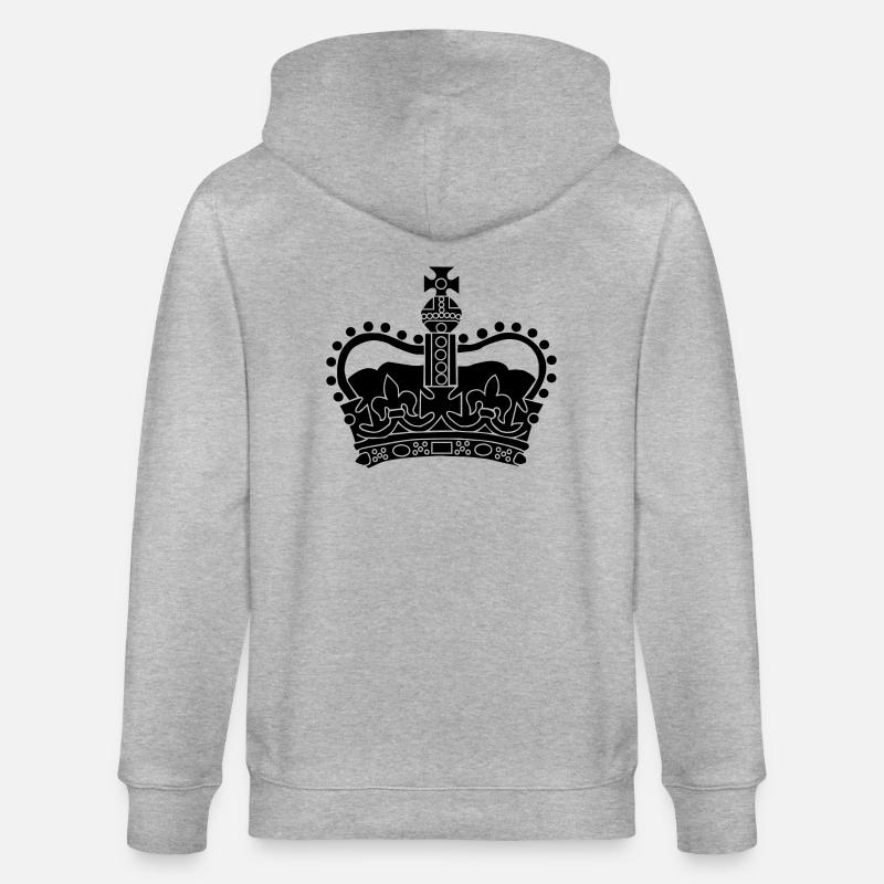 Crown - Krone - Stanley/Stella Unisex Bio-Kapuzenjacke CULTIVATOR  - Grau meliert