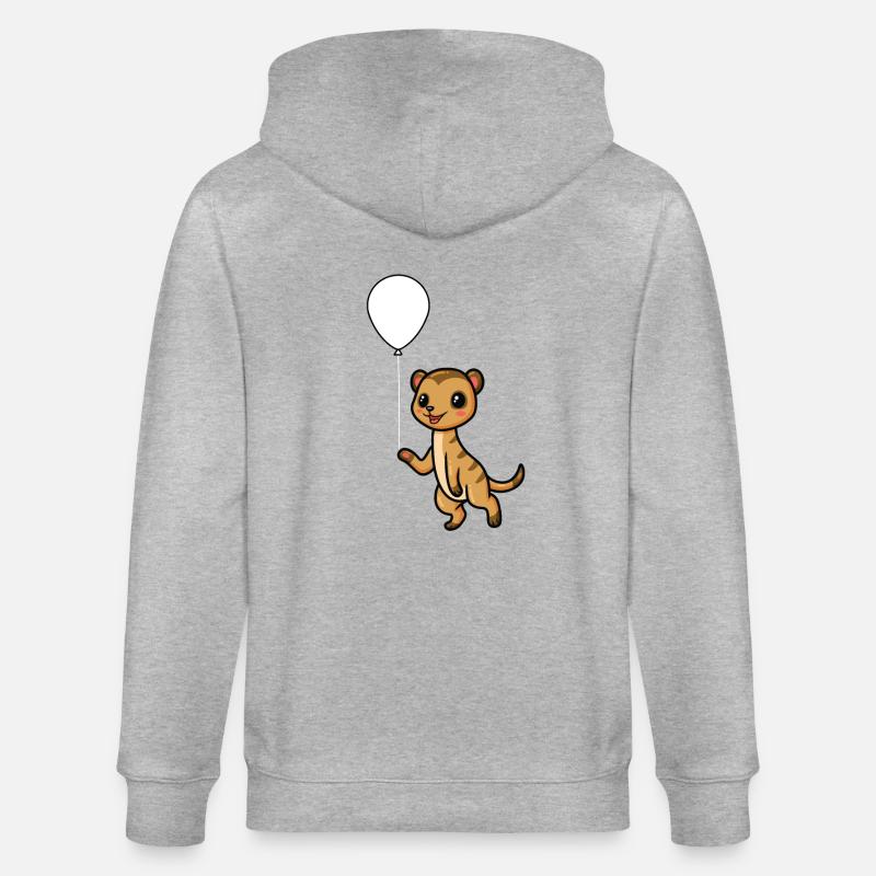 Suricate doux - Veste à capuche bio CULTIVATOR Stanley/Stella Unisexe - gris chiné