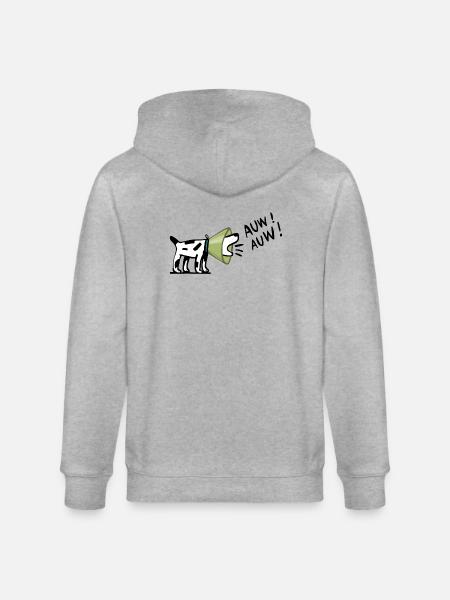 Hund - Stanley/Stella Unisex Bio-Kapuzenjacke CULTIVATOR  - Grau meliert