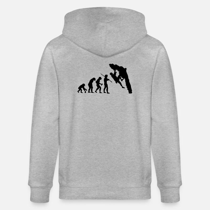 Boulder Evolution - Stanley/Stella Unisex Bio-Kapuzenjacke CULTIVATOR  - Grau meliert