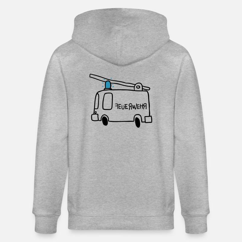 Feu - Veste à capuche bio CULTIVATOR Stanley/Stella Unisexe - gris chiné