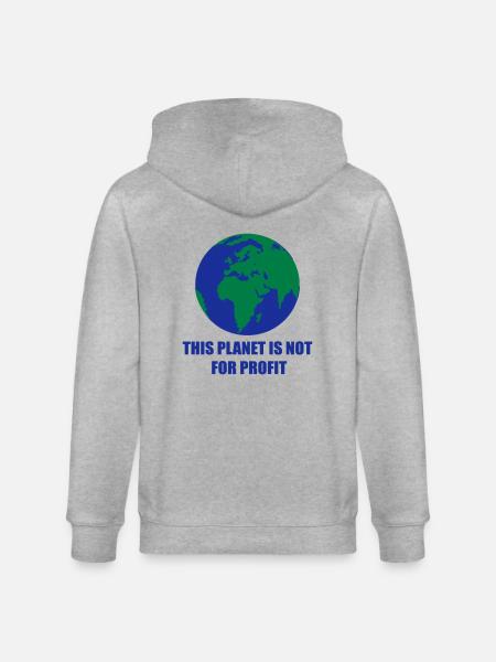 Planet Erde - Stanley/Stella Unisex Bio-Kapuzenjacke CULTIVATOR - Grau meliert